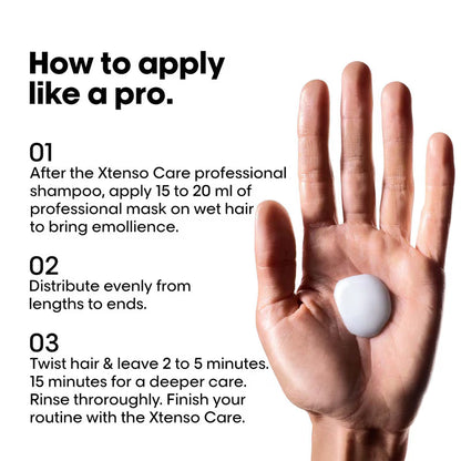 L'Oreal Professionnel Xtenso Shampoo & Masque & Serum Combo For Frizz-Free, Smooth Hair