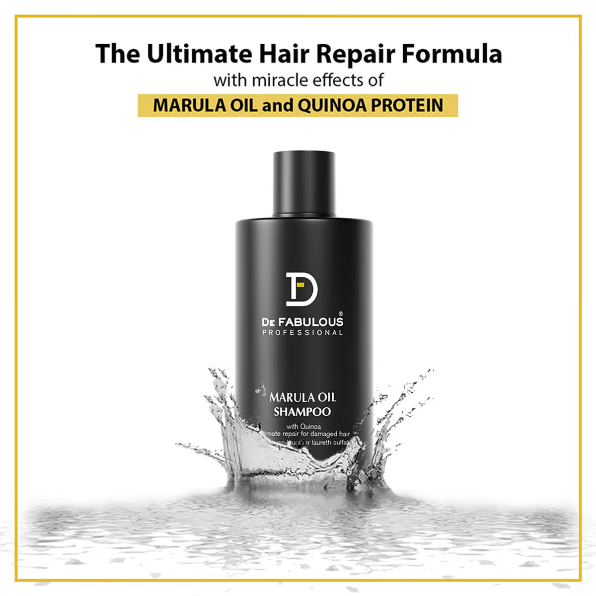 De Fabulous Marula Oil Shampoo with Quinoa Ultimate Repair for Damaged Hair (250ml)