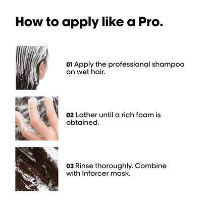 L'OREAL PROFESSIONNEL Inforcer Shampoo for Reduced Hair Breakage With Biotin & Vitamin B6(1500 ml)