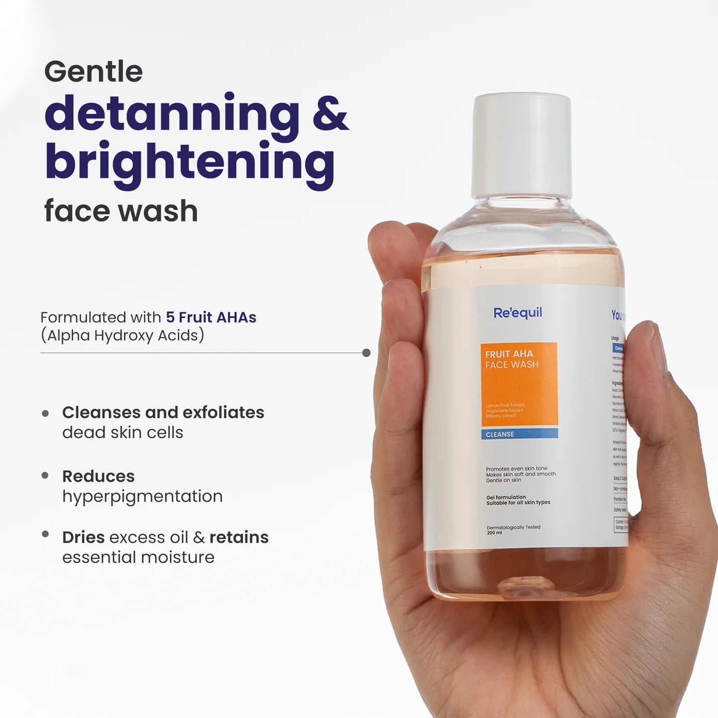 Re'equil Fruit Aha Face Wash (200ml)