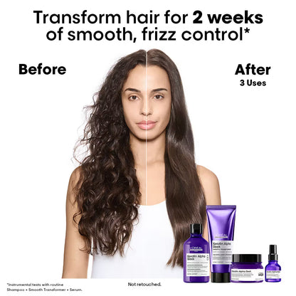 L'Oréal Professionnel Keratin Alpha Sleek Hair Mask, 84% Less Frizz, 5X Instant Smoothness (250ml)