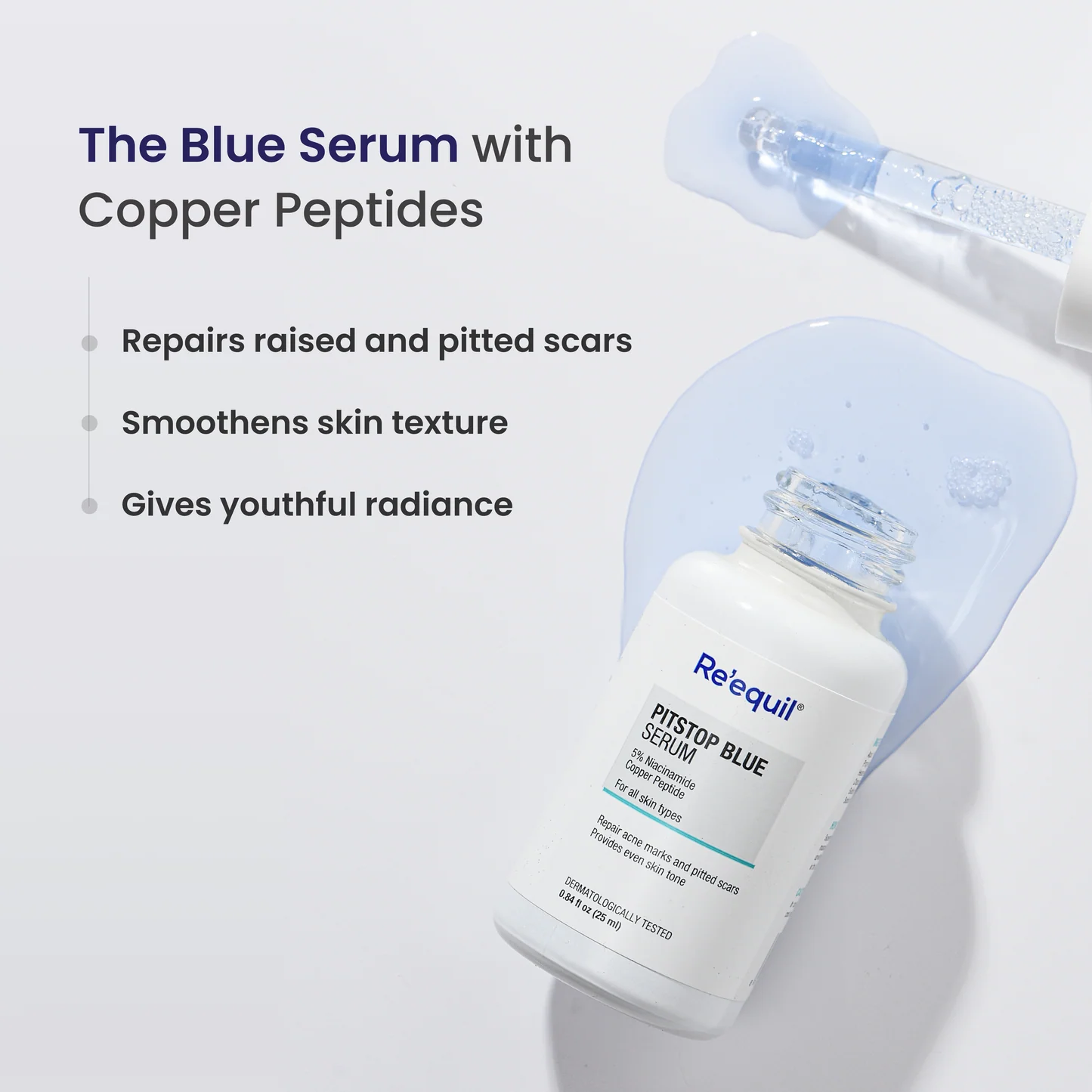 Re'equil Pitstop Blue Niacinamide Serum For Acne Scars & Marks (25ml)