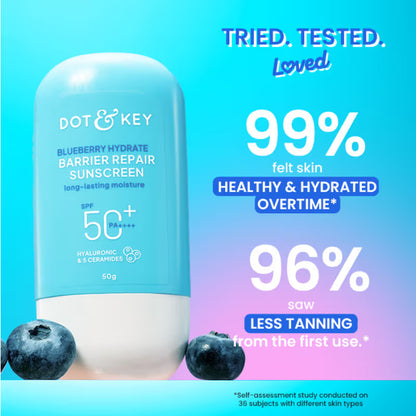 Dot & Key Blueberry Hydrate Barrier Repair Sunscreen SPF 50+ PA++++ In-Vivo Tested (50 g)