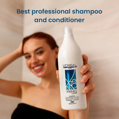 L'Oreal Professionnel Xtenso Care Shampoo For Frizz-Free, Smooth & Manageable Hair (1500ml)