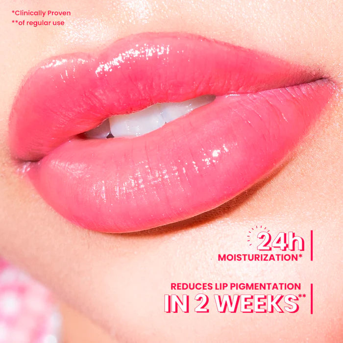 Dot & Key Meltie Lip Balm SPF 50+ PA+++, Strawberry Glaze, With 2% Kojic, Fades Lip Pigmentation (4g)