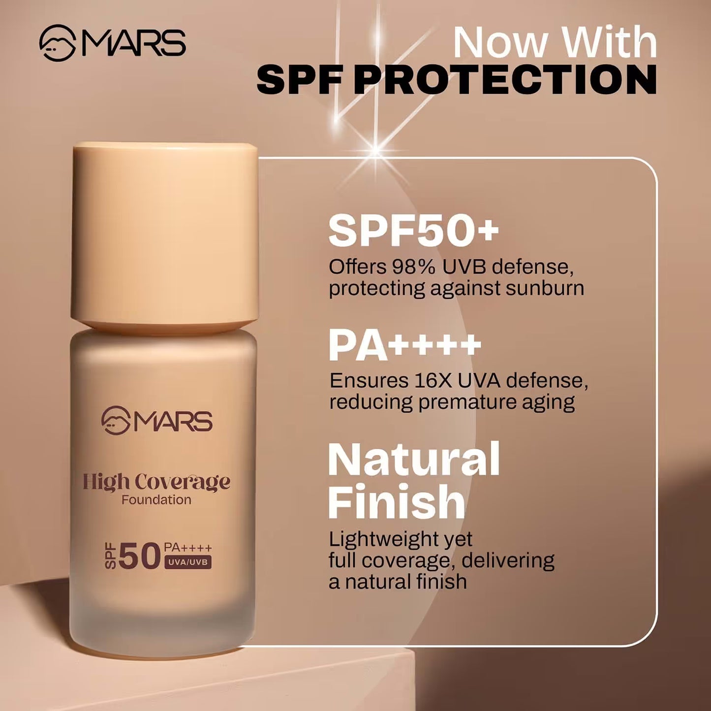 MARS SPF50 PA++++ High Coverage Foundation
