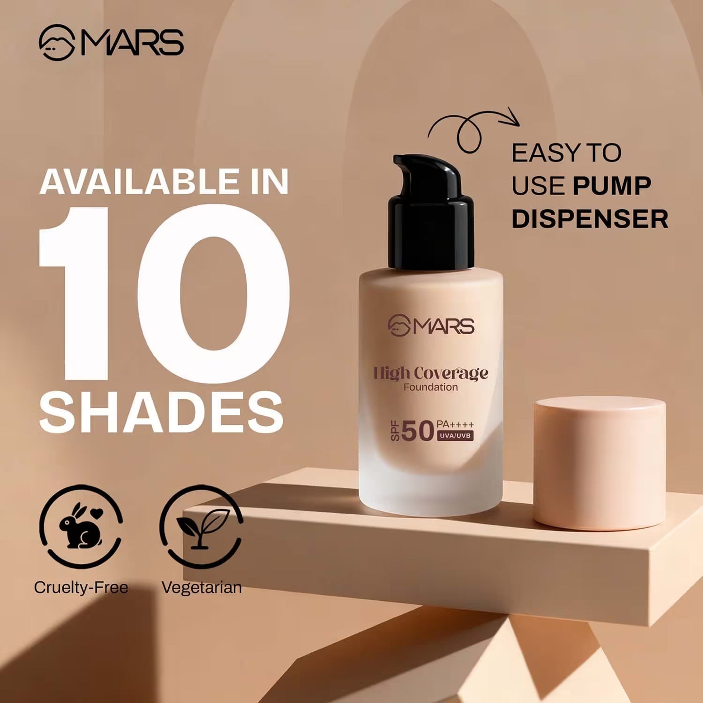 MARS SPF50 PA++++ High Coverage Foundation