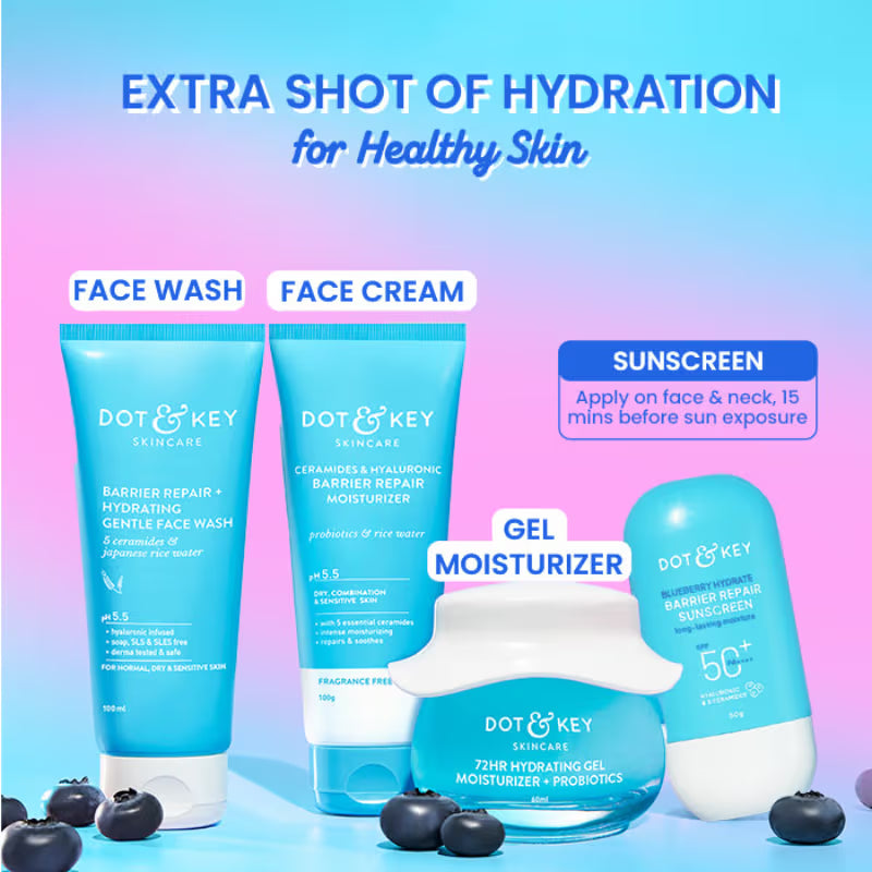 Dot & Key Blueberry Hydrate Barrier Repair Sunscreen SPF 50+ PA++++ In-Vivo Tested (50 g)