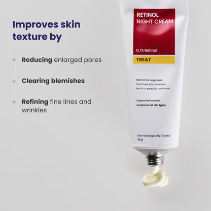 Reequil 0.1% Retinol Night Creamtreat For Wrinkles & Skin Tightening (30 g)