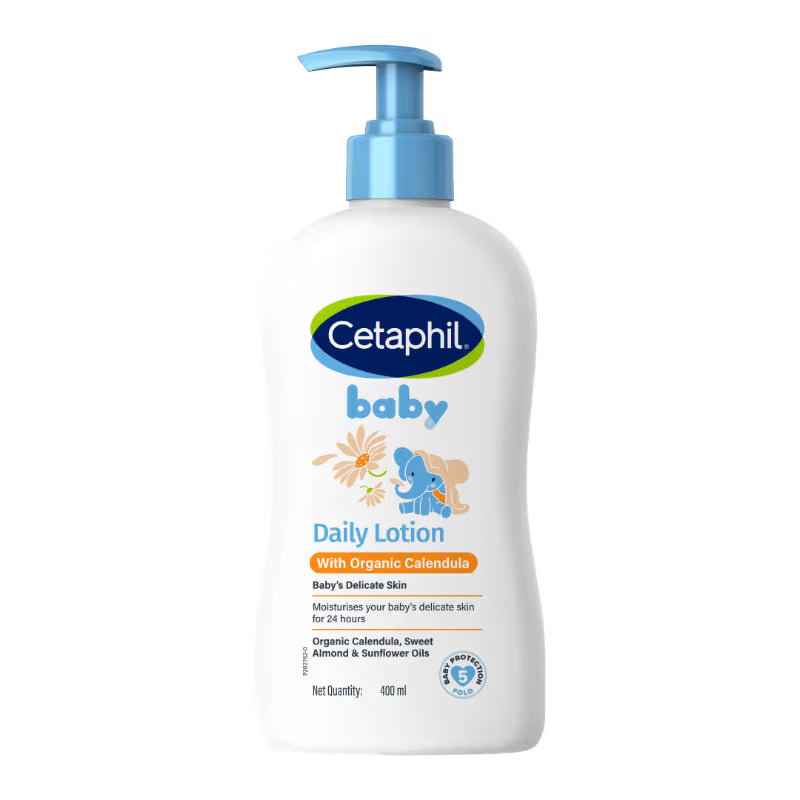 Cetaphil Baby Daily Lotion With Organic Calendula for Face & Body (400ml)