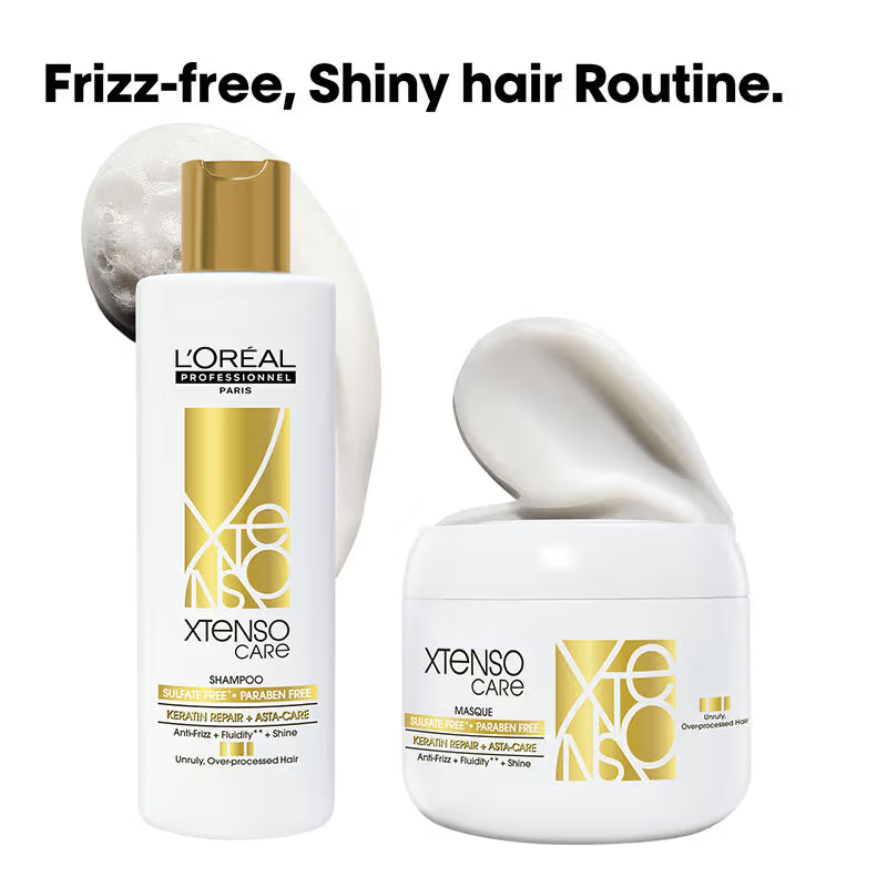 L'Oreal Professionnel Xtenso Care Sulfate Free Shampoo & Masque Combo For Frizz-Free, Shiny Hair
