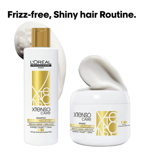 L'Oreal Professionnel Xtenso Care Sulfate Free Shampoo & Masque Combo For Frizz-Free, Shiny Hair