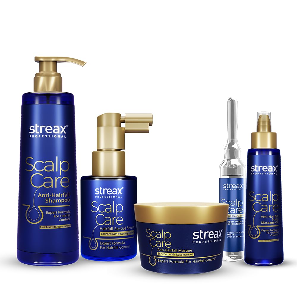 Streax Professional Anti Hairfall Serum with 3% Redensyl, 3% Anagain, 3% Baicapil, Biotin & Rosemary (30ml)