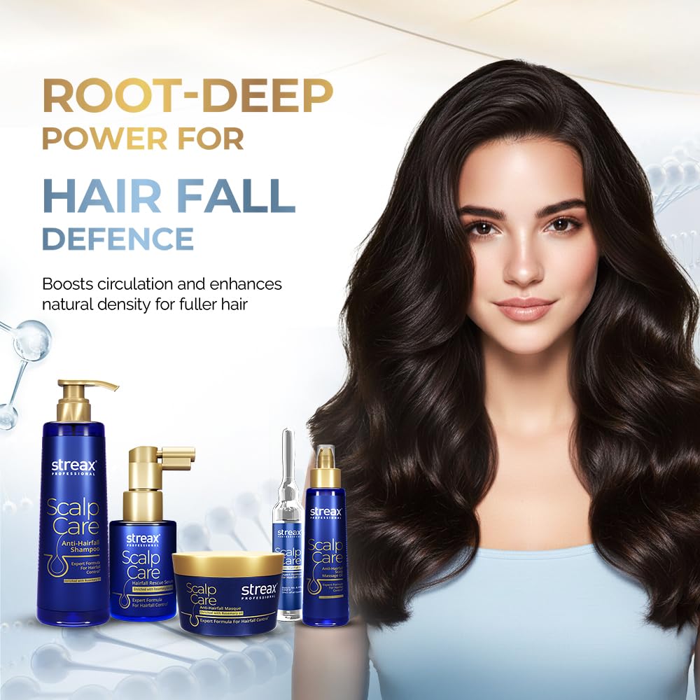 Streax Professional Anti Hairfall Serum with 3% Redensyl, 3% Anagain, 3% Baicapil, Biotin & Rosemary (30ml)