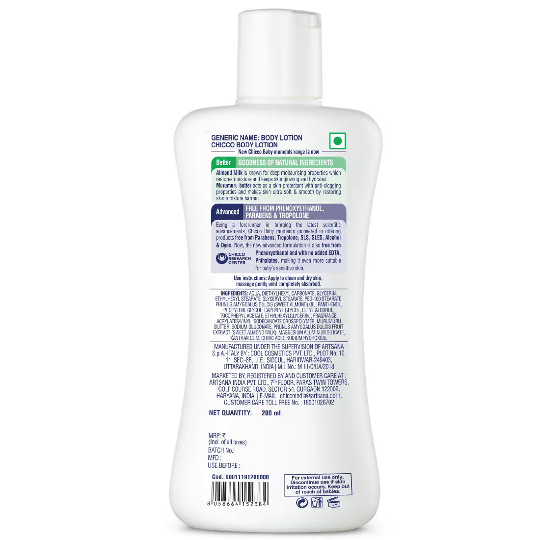 Chicco Body Lotion (200ml)
