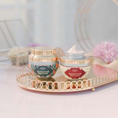 Asli Ayurveda Kumkumadi Radiant 6-in-1 Facial Kit, Ayurvedic Skin Care Set for Radiance & Glowing Skin, With Kumkumadi Tail & Saffron.