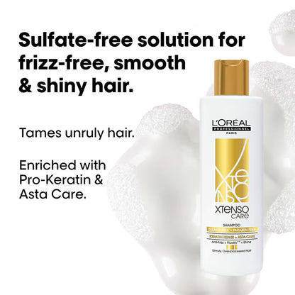 L'Oreal Professionnel Xtenso Care Sulfate Free Shampoo & Masque Combo For Frizz-Free, Shiny Hair
