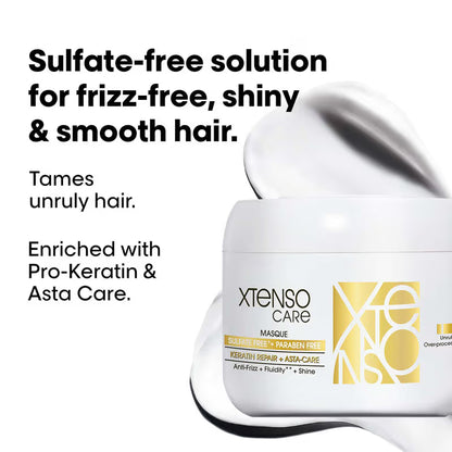 L'Oreal Professionnel Xtenso Care Sulfate Free Shampoo & Masque Combo For Frizz-Free, Shiny Hair