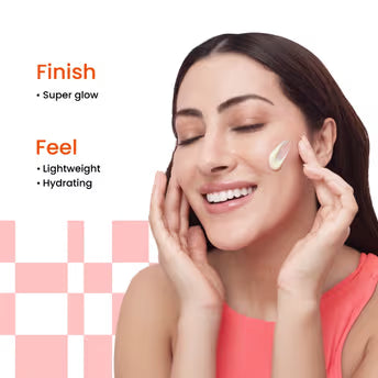 Foxtale Super Glow Moisturiser With 4% VitC-Niacinamide Complex For Brighter Skin (50ml)