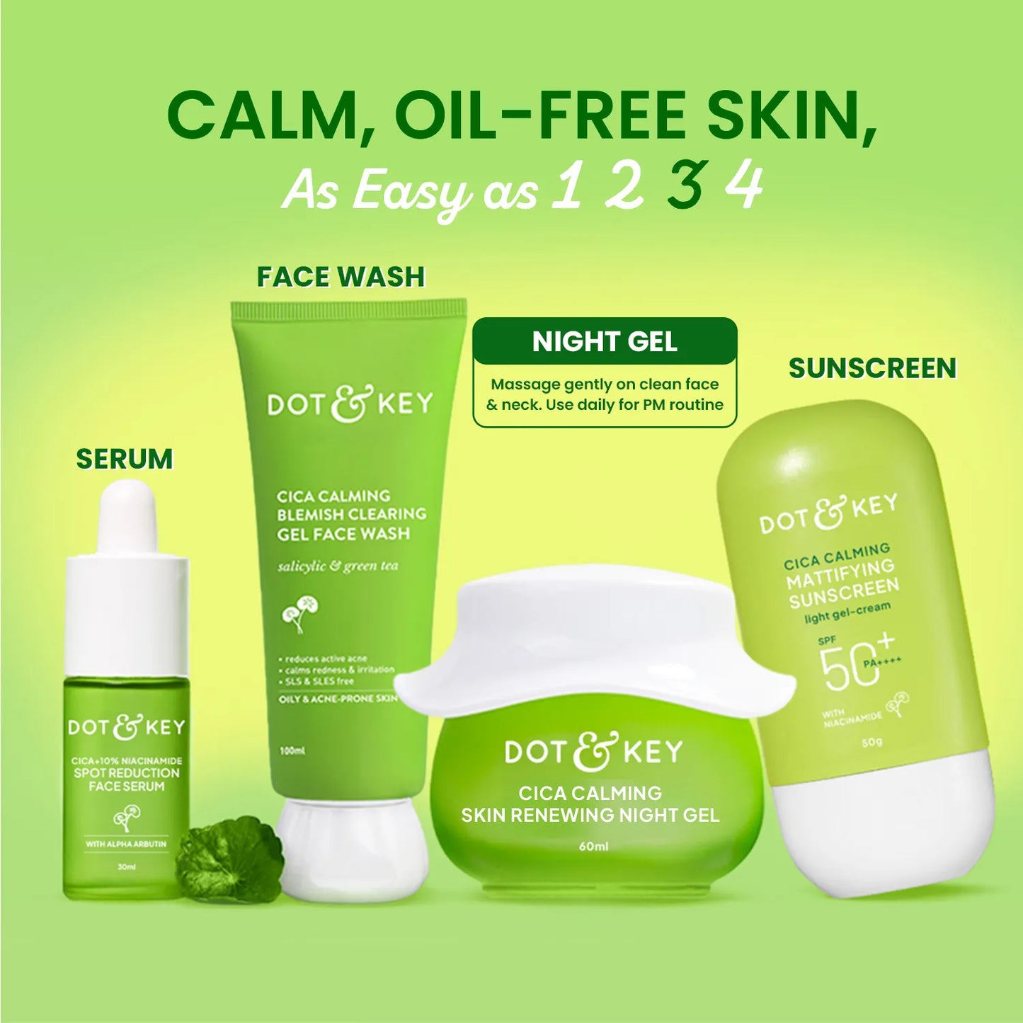 Dot & Key Cica Calming Skin Renewing Night Gel