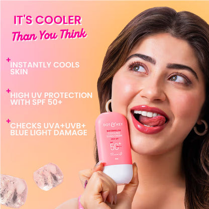 Dot & Key Watermelon Cooling Sunscreen, SPF 50+ PA++++ In-Vivo Tested (50 g)