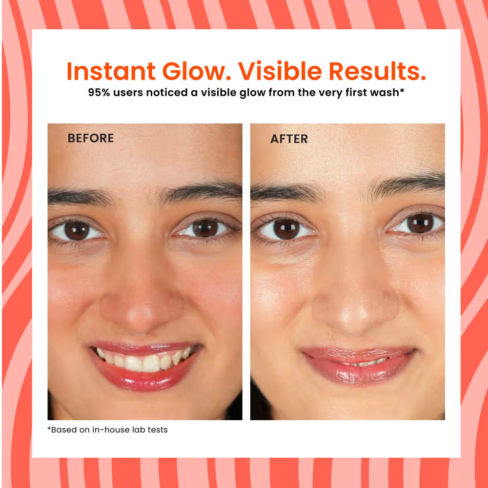 Foxtale Super Glow Face Wash Vitamin C + Papaya Enzyme (100ml)