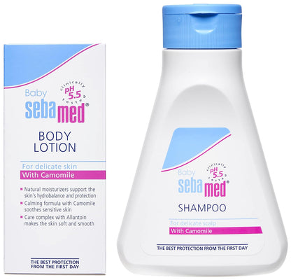 Sebamed Baby Shampoo (150ml) + Baby Body Lotion(100ml) combo