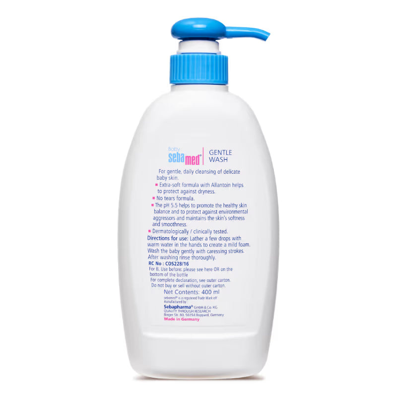 Sebamed Baby Gentle Wash, pH 5.5, Baby Body Wash, Soap Free, Tear Free