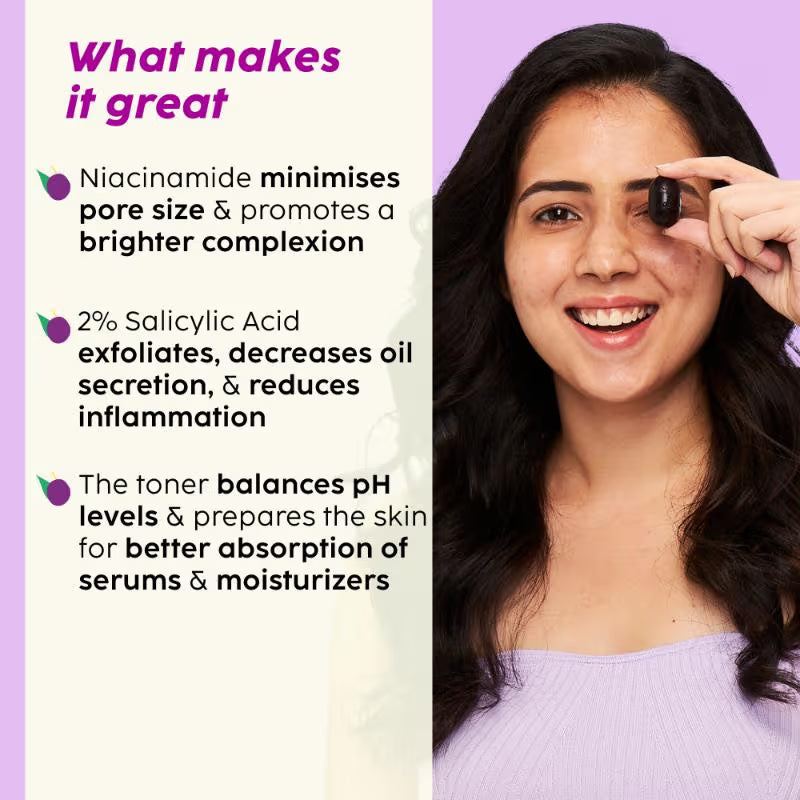 Plix Jamun Clarifying Fruity Toner for Pore Refining & Reducing Acne.(150ml)