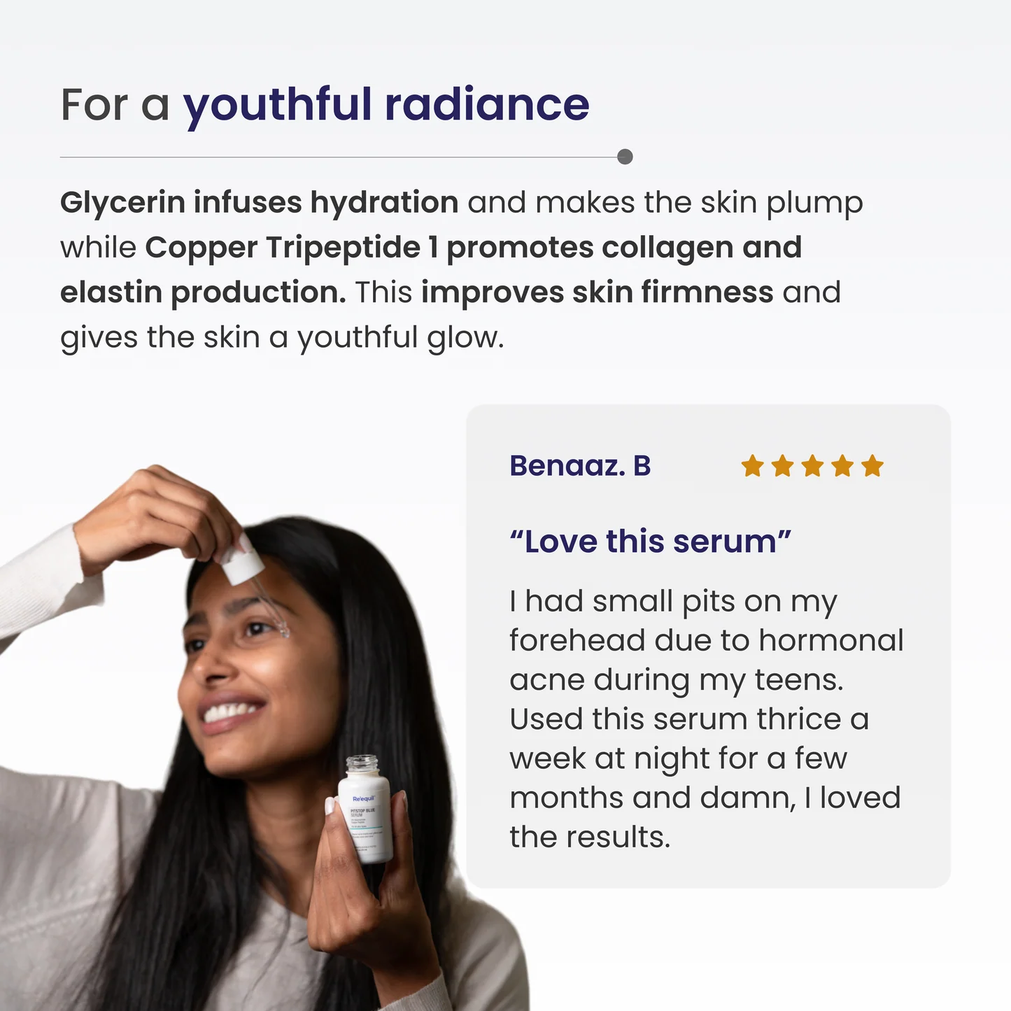 Re'equil Pitstop Blue Niacinamide Serum For Acne Scars & Marks (25ml)