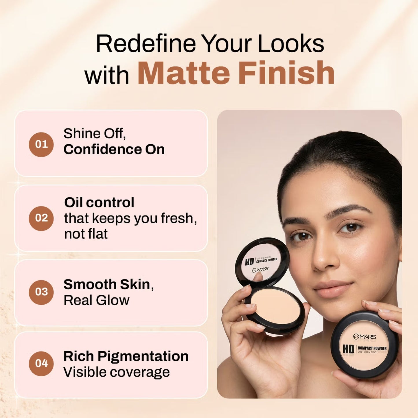MARS HD Mattifying Compact Powder