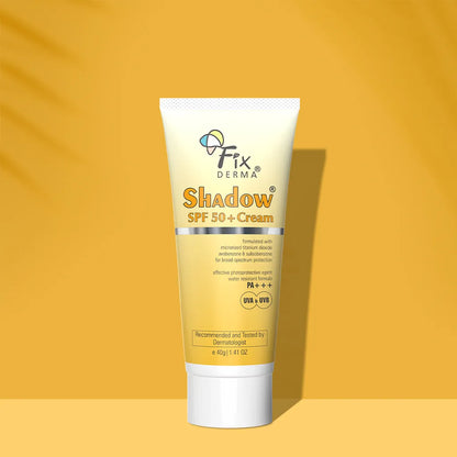 Fix Derma Shadow Sunscreen SPF 50+ Cream for Broad-Spectrum Protection for Dry Skin (75g)