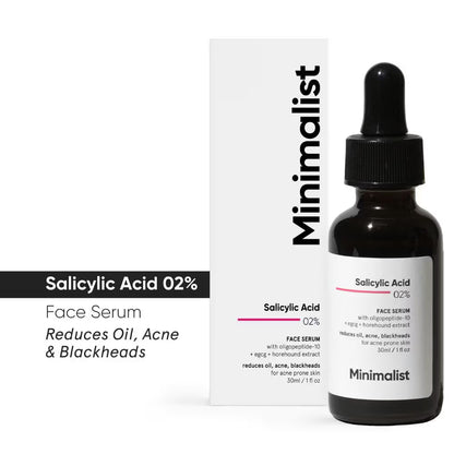 Minimalist 2% Salicylic Acid Face Serum For Blackheads & Whiteheads (30ml)