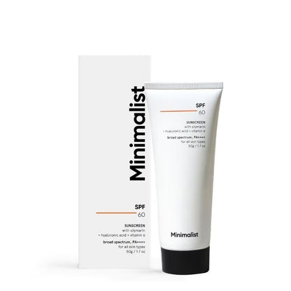 Minimalist SPF 60 PA ++++ Sunscreen - Pregnancy & Lactation Safe For Sensitive Skin (50gm)