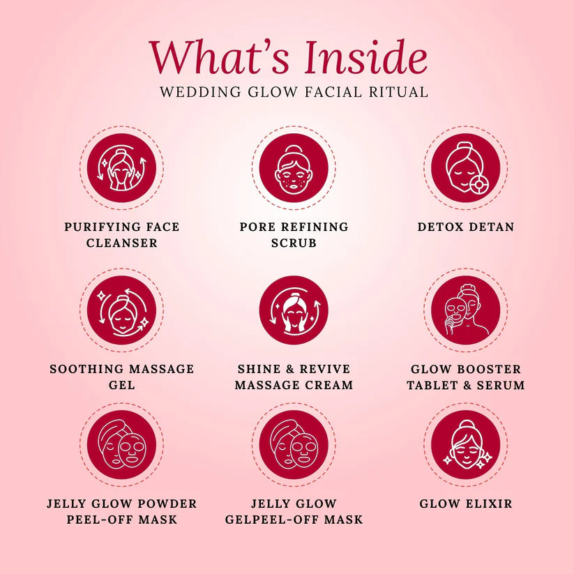 FYC PROFESSIONAL  Wedding Glow Facial Ritual – 8 Step Facial Kit (185g)