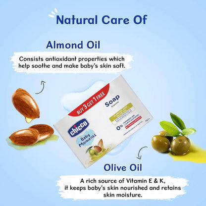 Chicco Baby Moments Soap 125g Buy 3 Get 1 Free