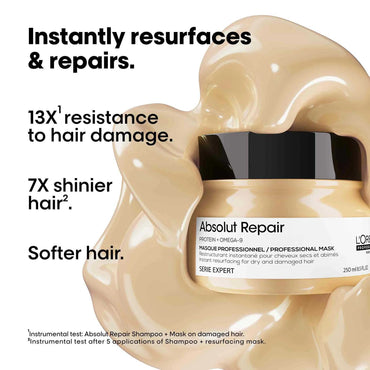 L'Oréal Professionnel Absolut Repair Mask For Dry and Damaged Hair With Protein & Omega-9 (250gm)