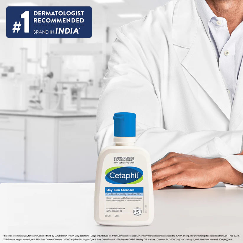 Cetaphil Oily Skin Cleanser for Combination To Oily, Sensitive Skin Dermatologist Recommended