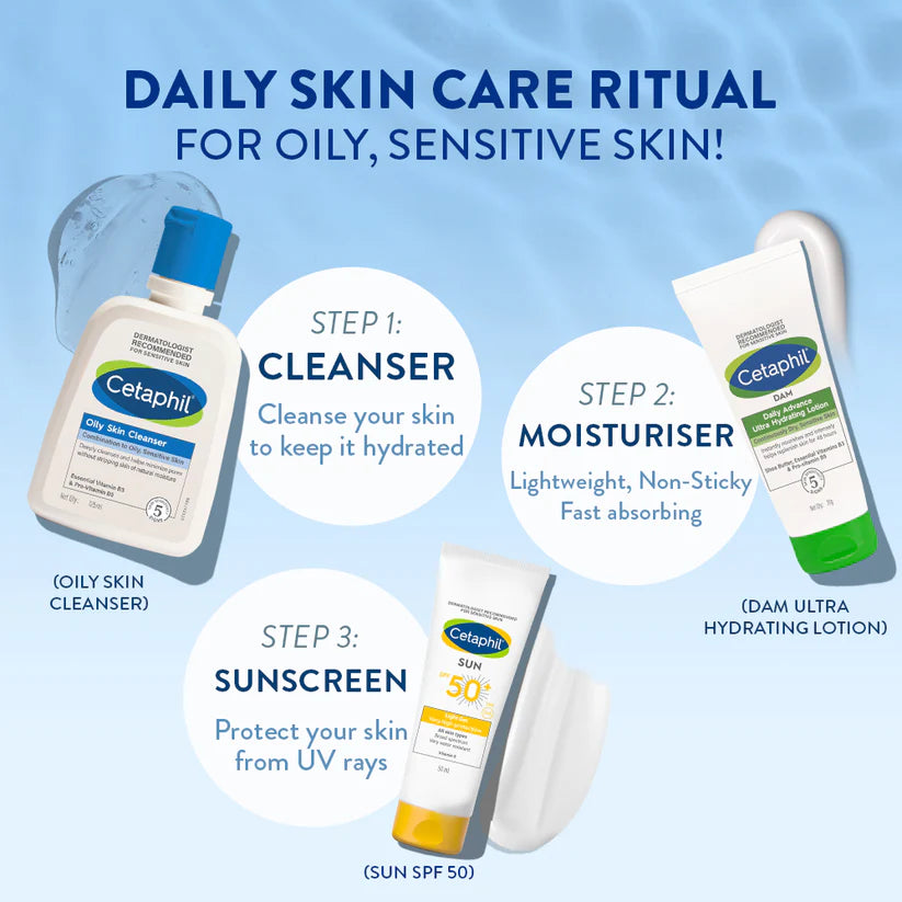 Cetaphil Oily Skin Cleanser for Combination To Oily, Sensitive Skin Dermatologist Recommended