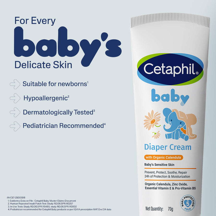 Cetaphil Baby Diaper Cream with Organic Calendula (70g)