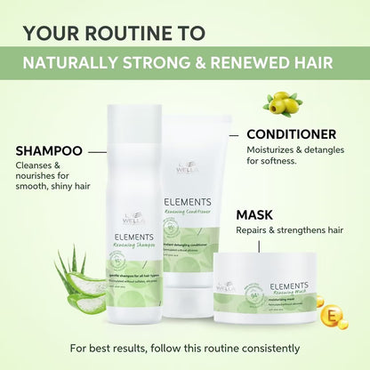 Wella Professionals Elements Renewing Sulphate Free Shampoo For Frizz-Free Hair (250ml)