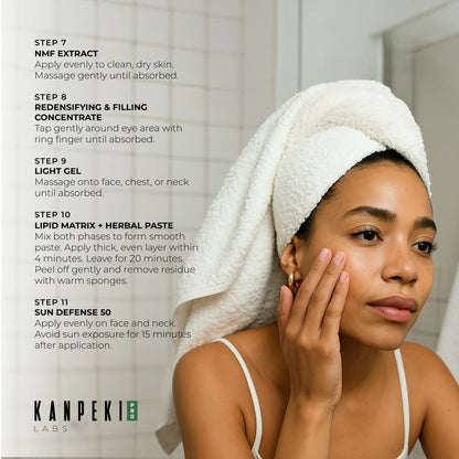 Kanpeki Glass Glow Light - 11 Steps Korean Skincare Facial Kit