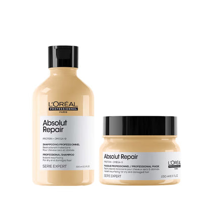 L'Oreal Professionnel Absolut Repair Shampoo & Hair Mask Combo For Damaged Hair