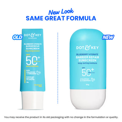 Dot & Key Blueberry Hydrate Barrier Repair Sunscreen SPF 50+ PA++++ In-Vivo Tested (50 g)