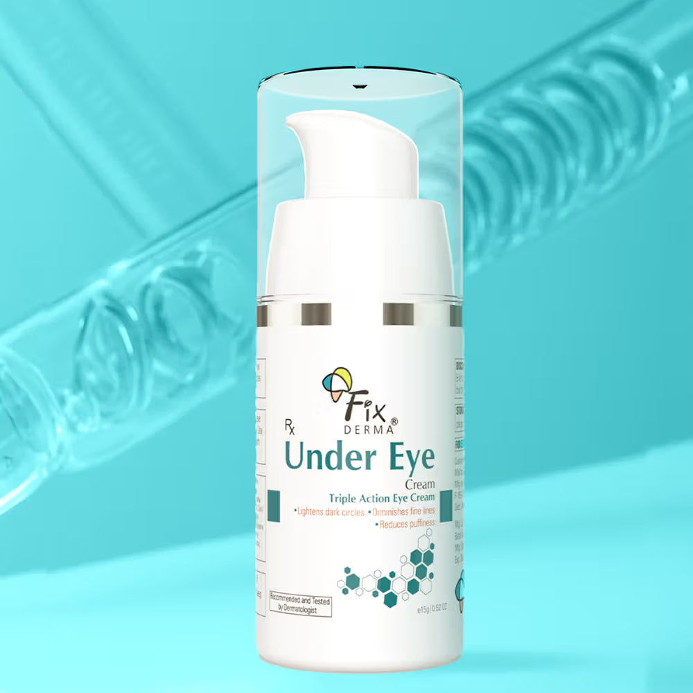 Fix Derma Under Eye Cream | Triple Action Eye Cream for dark circle, puffiness & fine lines(15g)