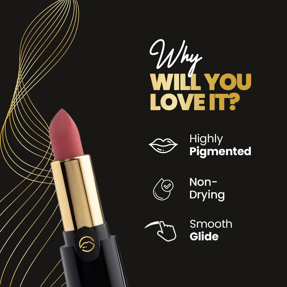 MARS Plush Velvet Lipstick (3.2 g)