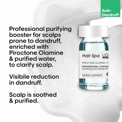 L'oreal Professionnel DX Hair Spa Creambath (490 g) & Anti- Dandruff Purifying Concentrate 8ML Combo