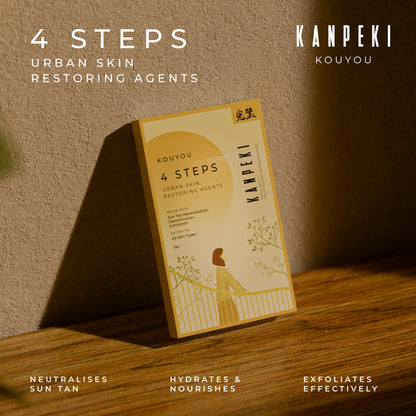 Kanpeki Kouyou 4-Step Urban Detan & Glow Restoring Facial Kit | Pack of 10