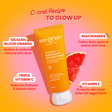 Dot & Key Vitamin C + E Gel Face Wash for Glowing Skin