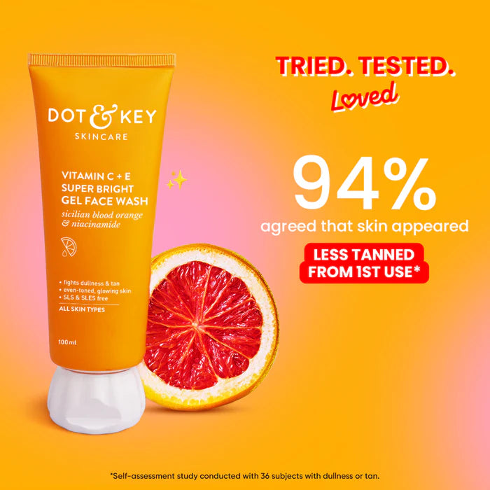 Dot & Key Vitamin C + E Gel Face Wash for Glowing Skin